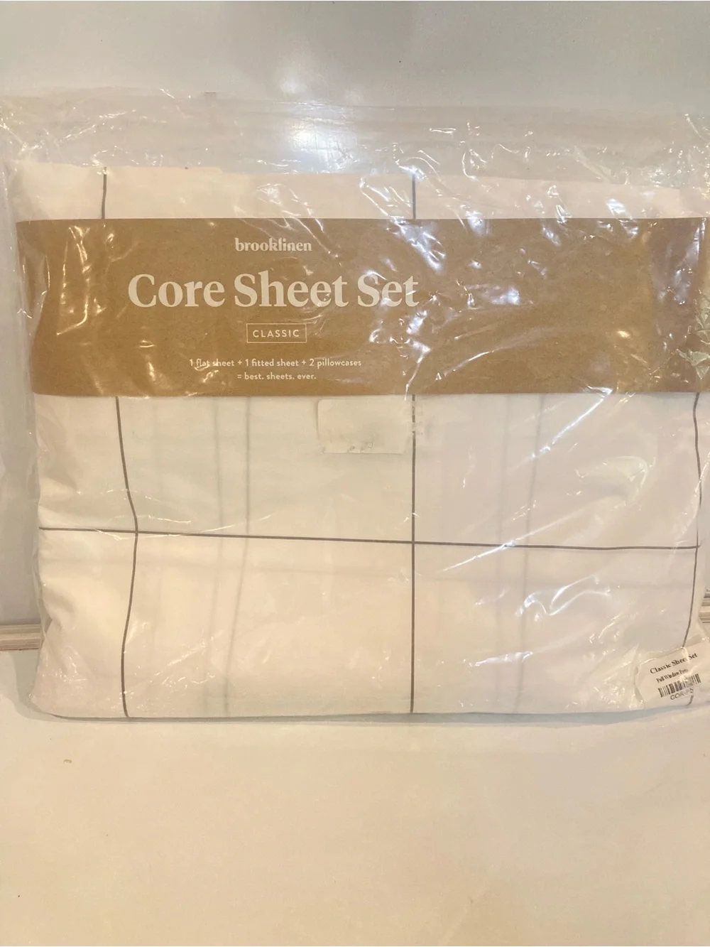 Cooling Cotton  Core Sheet Set BROOKLINEN FULL size sheet  100% BEDDING